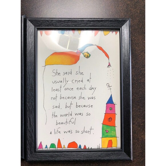 Brian Andreas StoryPeople Framed Art Set Bittersweet & Illusion of Control c2000 - Picture 3 of 11